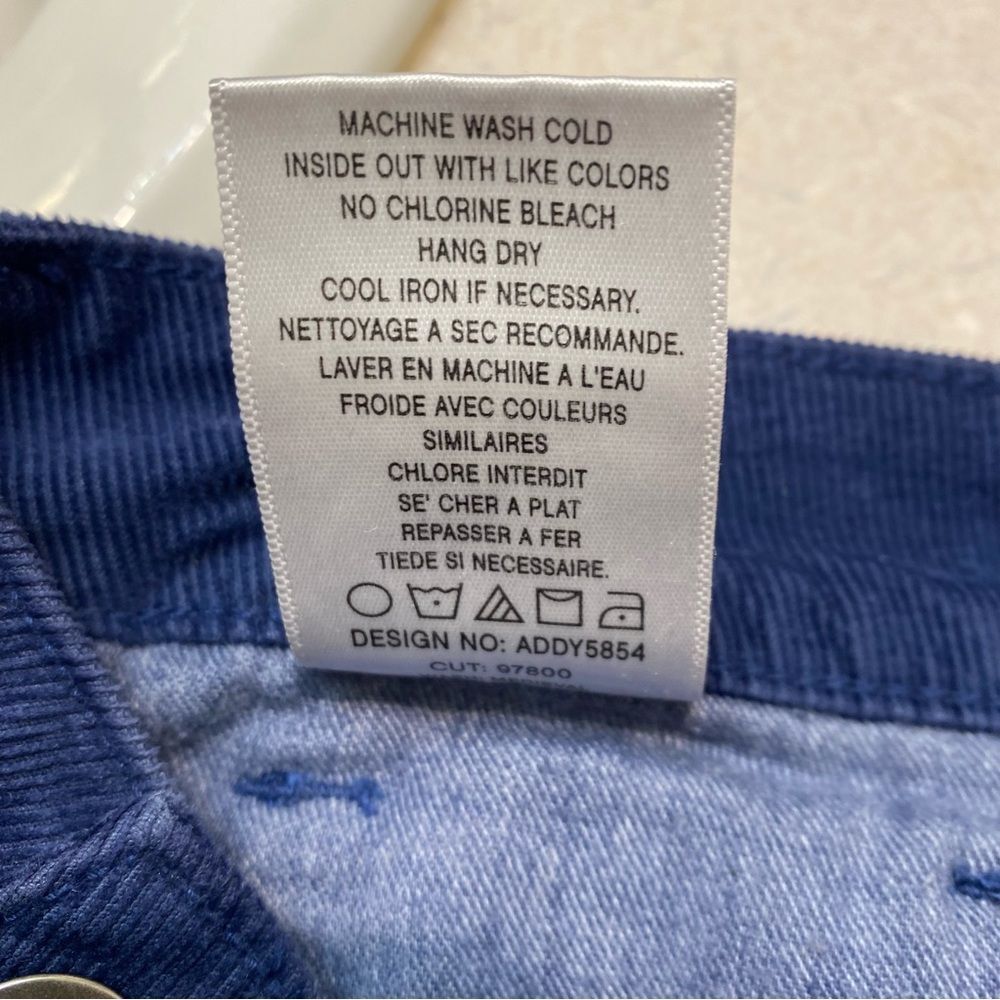 Joe’s Jeans Skinny Visionaire Royal Blue Corduroy - Picture 7 of 7
